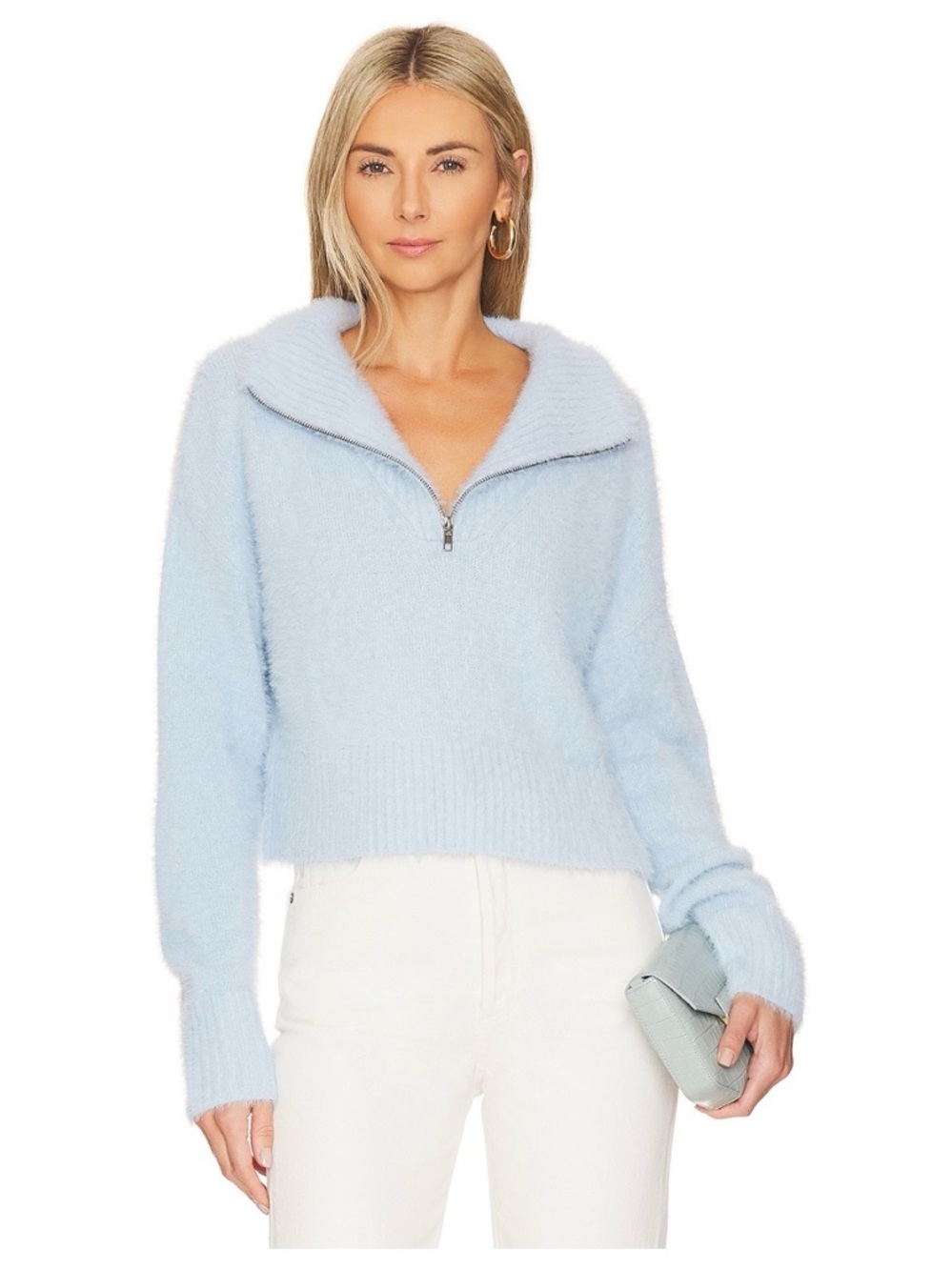 Camila Coelho Jaelyn Sweater (Baby Blue) Size XS